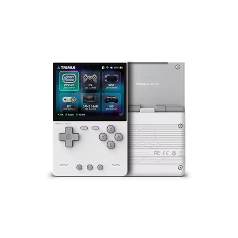 TRIMUI BRICK Handheld Game Console 3.2'' IPS Screen Linux System Trimui UI Metal Back Panel Key LED 