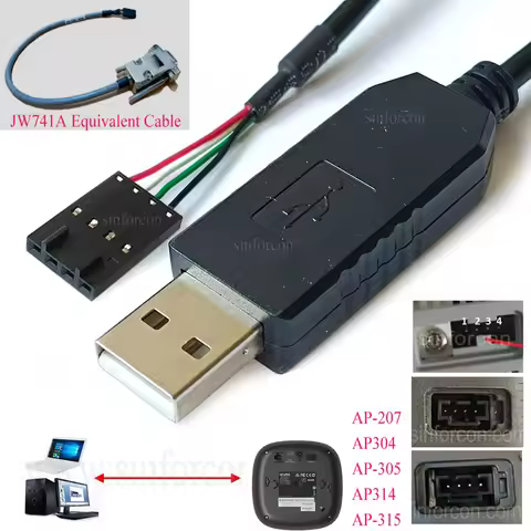 USB TTL 4P Header-AP-CBL-SER AP207 APIN304 305 314 315 Putty SecureCRT JW071A Aruba Wifi AP Access P