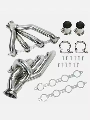 Exhaust Headers Conversion Swap For S10 Ls1 Ls2 Ls3 Ls6 V8 Chevrolet GM Camaro Nova