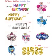 Letter Happy Birthday Bouquet 5 in 1 Balloon Number Balloon for Party