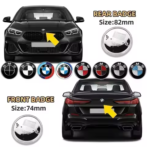 74mm 82mm rear boot badges front hood trunk Emblem logo for BMW F15 F10 E64 E63 E60 E52 E83 E46 E92 