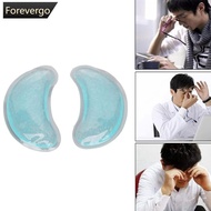 FOREVERGO 2pcs Hot Cold Compress Gel Eye Pads Reusable Gel Eye Bag Patch Cooling Gel Eye Patches Gel
