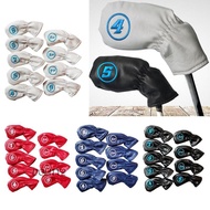 [Dolity2] 9pcs Golf Hybrid Head Covers Set Kopfbedeckung Utility Club Interchangeable Number Tag