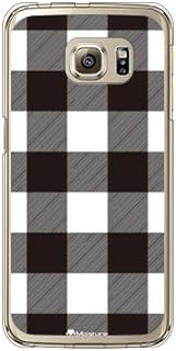 SECOND SKIN Buffalo Check White (Soft TPU Clear) Design by Moisture/for Galaxy S6 Edge 404SC/SoftBan