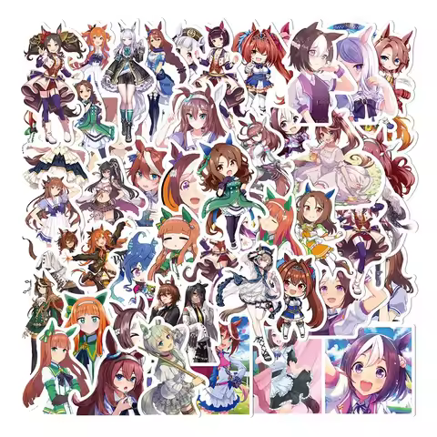 50PCS Uma Musume Pretty Derby Game Graffiti Stickers Anime Girl Cartoon Decal For Guitar Phone Guita