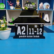 Acrylic House Number Type NR-24 Classic House Number Joglo Theme Unique House Number/