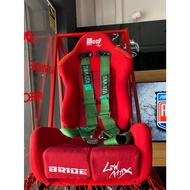 BRIDE ILLEST LOW MAX SEMI BUCKET SEAT RED