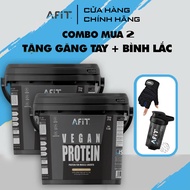Combo 2 Thùng Sữa Giảm Mỡ Tăng Cơ Whey Protein Vegan Thực Vật Thuần Chay AFIT - Hàng chính hãng