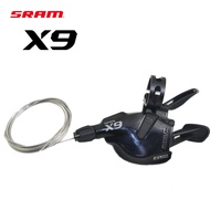 แท้ Sram X5 X7 X9 9-speed 10-speed ขวา 9-speed ซ้าย 3-speed Shifter 27-speed ดึงด้านหน้าจักรยานเกียร