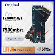 LUYUY 990 Pro SSD Solid State Drive 4Tb 2Tb 1Tb M.2 2280 SSD PCIe4.0 NVMe Gaming Internal Hard Drive 7450MB/s For Ps5 Laptop Desktop BDFBG