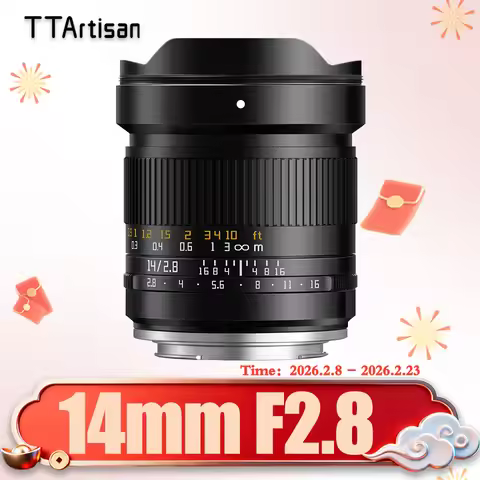 TTArtisan 14mm F2.8 ASPH. Full Frame Ultra Wide Angle Camera Lens for Starry Photography with Sony E