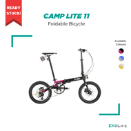 Camp LITE 11 Speed Foldable Bi-Fold Bicycle 16 inch | M Bar | Foldie Folding Bike | Singapore | Mobot | Outdoor Cycling | SG Ready Stock