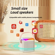 Wireless Karaoke Mini Portable Speaker Bluetooth with Mic RGB Light