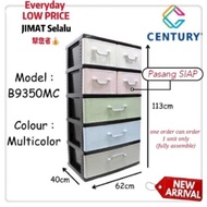 SPECIAL B9350MC Century  5 Tier Plastic  Drawer / Cabinet / Storage