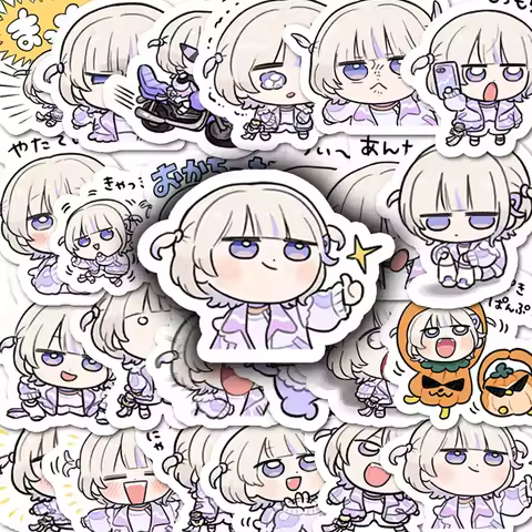 24Pcs Hololive Sticker Todoroki Hajime Sticker Skateboard Suitcase Guitar Kettle Deco Party Favor Gi