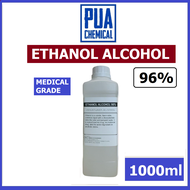 Etanol Alcohol 96% (Medical Grade) - 1Litre (1000ml) / Ethyl Alcohol / Denatured Alcohol / Etanol / 