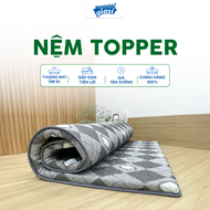 [SALE GẤP BỘI 9.9 - TẶNG GA] Topper Nệm Cao Cấp Á CHÂU Thoáng Khí Mát Mẻ Êm Ái Chất Lượng Cao Dày 6c