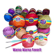 Poly indo Knitting Yarn D27 100 grams of favorite bright colors