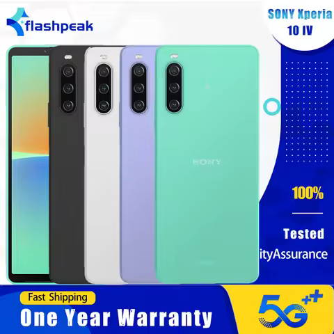 Original Sony Xperia 10 IV 10IV 5G Mobile Phone 6GB+128GB NFC Japan Version 6.0" 12MP+8MP Snapdragon