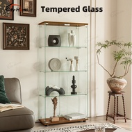 Nordic Display Stand Cabinet Transparent Anti-dust Watch Trophy Toy Glass Display Cabinet with Door 