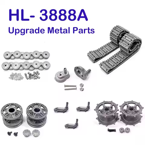 HENGLONG HL-3888A King Tiger 1/16 RC Tank Metal Upgrade Parts:Drive Wheel, Idler Wheel, Adjustment S