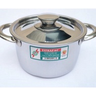 Tithafac stainless steel pot can use induction, gas, infrared stoves (14-30cm)