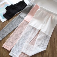 Girls leggings Style-Korean Version Girls Children Baby Pure Cotton Mosquito Pants Pants Hollow 2324