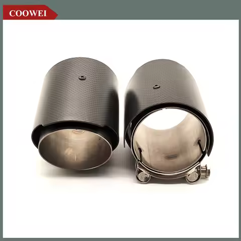 1Pcs Matt Carbon Fiber Exhaust tip Tailpipe for BMW M2 F87 M3 F80 M4 F82 F83 M5 F10 M6 M135i M235i M