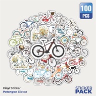 100 PCS Vintage Classic Bicycle Stickers [Vintage Classic Bicycle] Waterproof Aesthetic - For Laptop