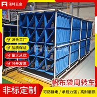 Anti-Static Canvas Bag Turnover Car Cloth Bag Material Rack Cart Rack Material Cloth Multi-Layer Par