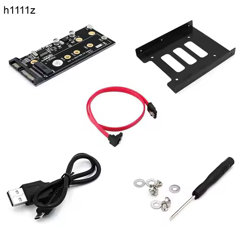 M.2 to USB SATA Adapter SATA-Bus NGFF M.2 KEY B to SATA 2.5 with USB 2.0 and 3.5 HDD Bracket Adapter