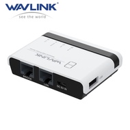 Wavlink USB Wireless Print Server WiFi Print Server พร้อม LAN/BRIDGE 10/100MBPS 480MBPS USB2.0 รองรั