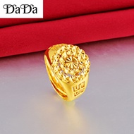 Nhẫn nam vàng thật nhẫn vàng 18k thật Độc quyền Mở Trang sức vàng dày Euro