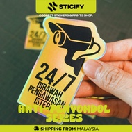 24/7 24 Hours Under Wife's Supervision Sticker