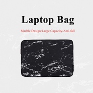 Marble Design Laptop Bag 11 12 13 14 inch 15.6 inch Waterproof Anti-fall Sleeve Pouch Briefcase Bag 【SYY】