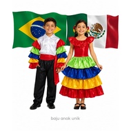 BAJUANAKUNIK BRAZIL COSTUME/ MEXICO COUNTRY COSTUME/ COUNTRY COSTUME/ UN COSTUME/ DAY WORLD PARADE C