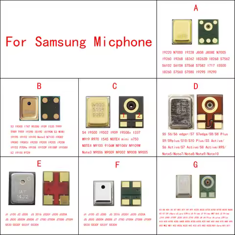 10pcs Inner MIC Speaker For Samsung S10 S9 S8 Plus S7 S6/Note 10 9 8/J1 J2 J3 J4 J6 J8 On5 ON7 A6 A3