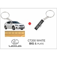 ct200 ct200h white hybrid 2d keychain