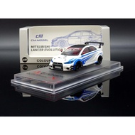 [MASH] Ready Stock Special Price CM Model 1/64 Misubishi Lancer EVO X Varis White