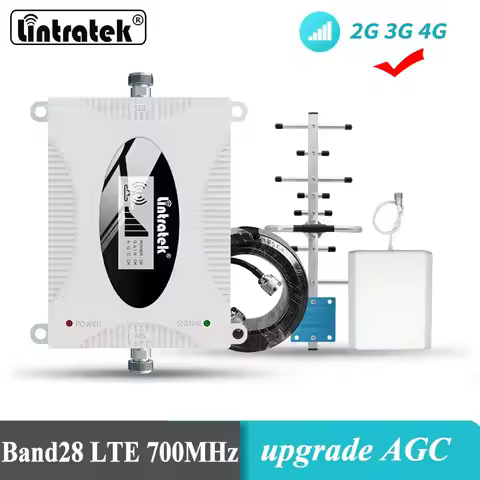 Lintratek B28 4G Cellular Signal Amplifier B28 700 MHz LTE 4G AGC Mobile Phone Repeater Voice And Da