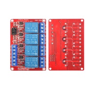 Relay Module 4 Channel 12V Support High / Low Level Trigger RED Relay Module
