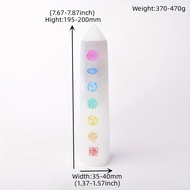 7 Chakra Healing Selenite Obelisk Wand - High-Quality Natural Crystal for Aromatherapy & Home Decor 