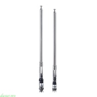 dusur7 Replacement 118Mhz-136MHz Whip Telescopic Antenna for Airband Radio Receiver Aviation SMA BNC