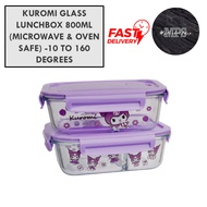 KUROMI GLASS LUNCHBOX 800ML