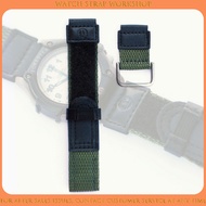Apply To CASIO FORESTER Series FT-500WC-3B/5B/1B, Comfortable Hook & Loop Canvas PU Leather Watch St