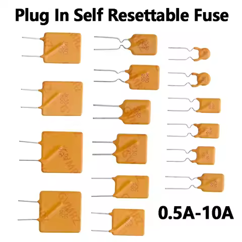10PCS 2A 2.5A 3A 0.9A 1.1A 1.35A 1.5A 1.6A 1.85A Pptc Fuse 4A 5A 6A Jk30 Plug In Self Resettable Fus