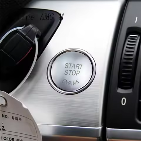 Car styling ENGINE START STOP switch buttons decoration Covers Stickers For BMW X5 X6 E70 E71 x5m x6