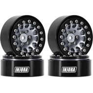 INJORA 1.3 Inch Aluminum Lock Bead Wheel Suitable for TRX4M SCX24 1/24 1/18 Upgraded Version Remote 