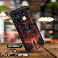 Softcase Glass Kaca Infinix Note 40 4G/ Note 40 Pro Terbaru Motif Crows Case Pelindung Hp (INF11)