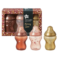 Tommee Tippee ขวดนม แพ็ค 3 ขวด Closer to Nature Morning Skies and Midnight Skies Baby Bottle 9oz ของ